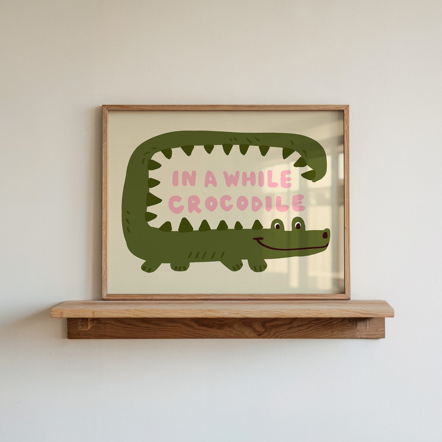 In a while, Crocodile Kids Art Print