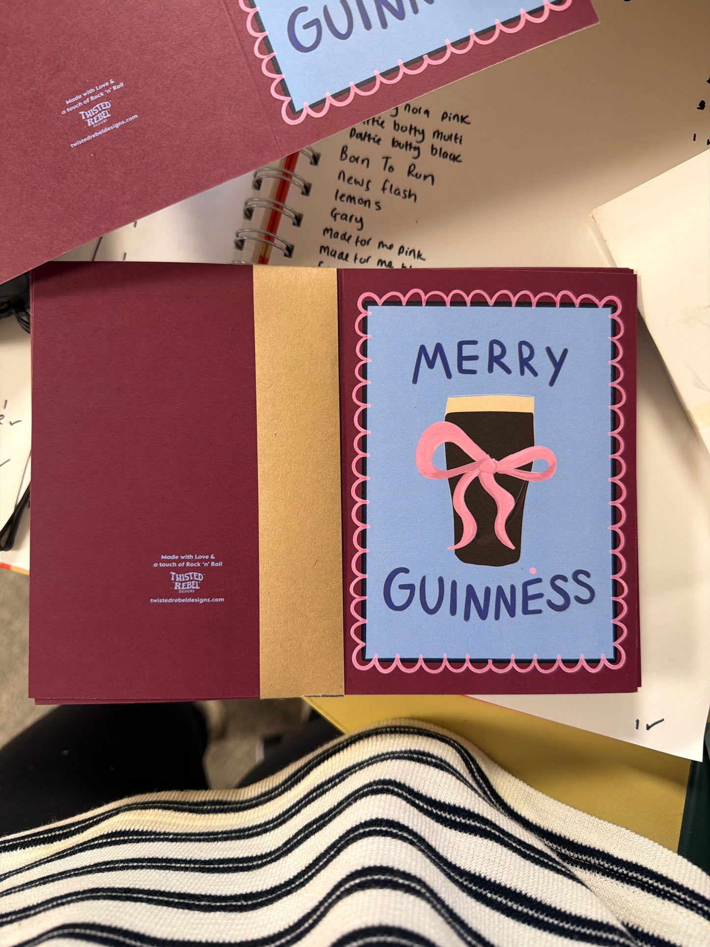 DISCOUNTED Merry Guinness Christmas Card (Wonky Sale)
