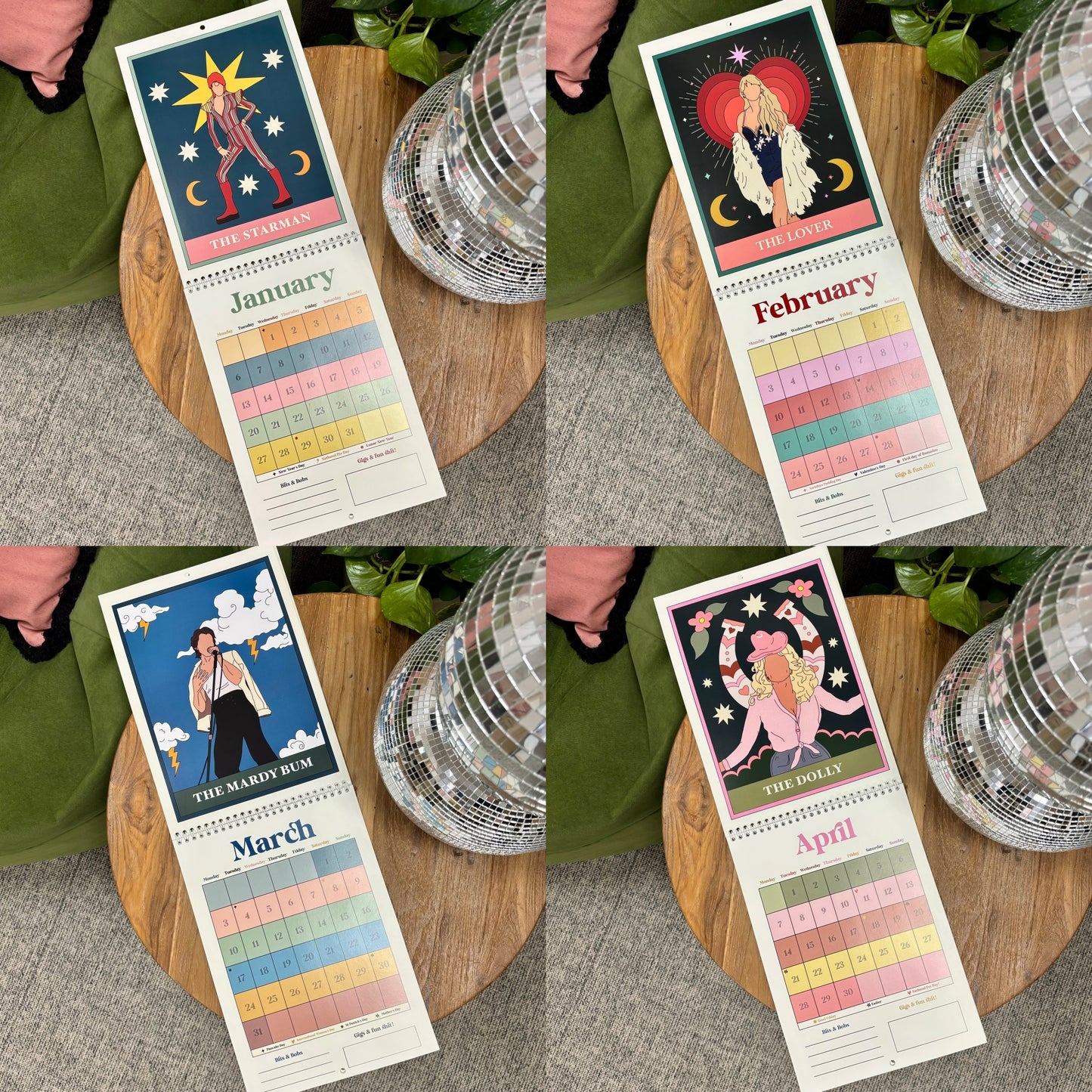 2025 Icon Tarot Wall Calendar