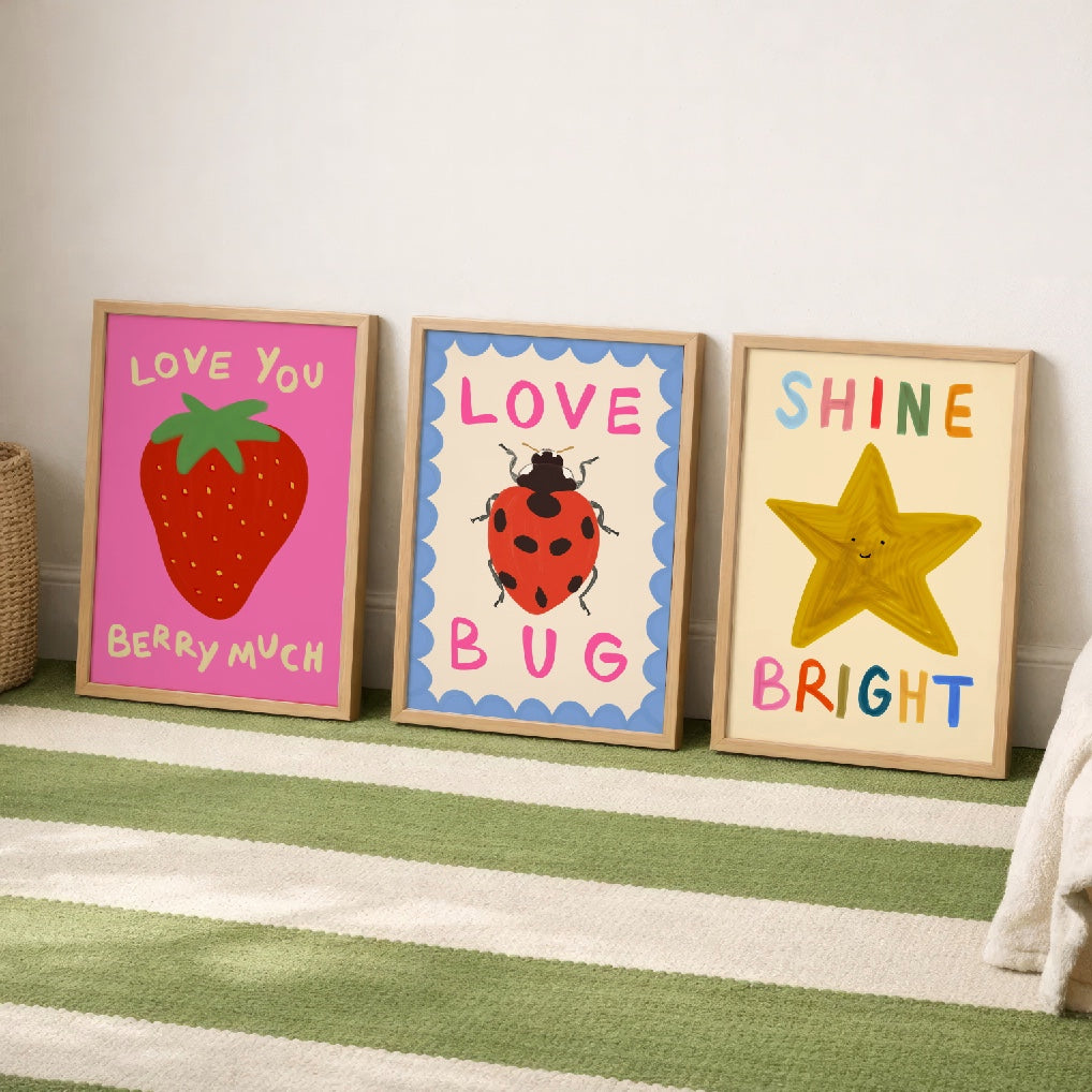 Love Bug Kids Art Print