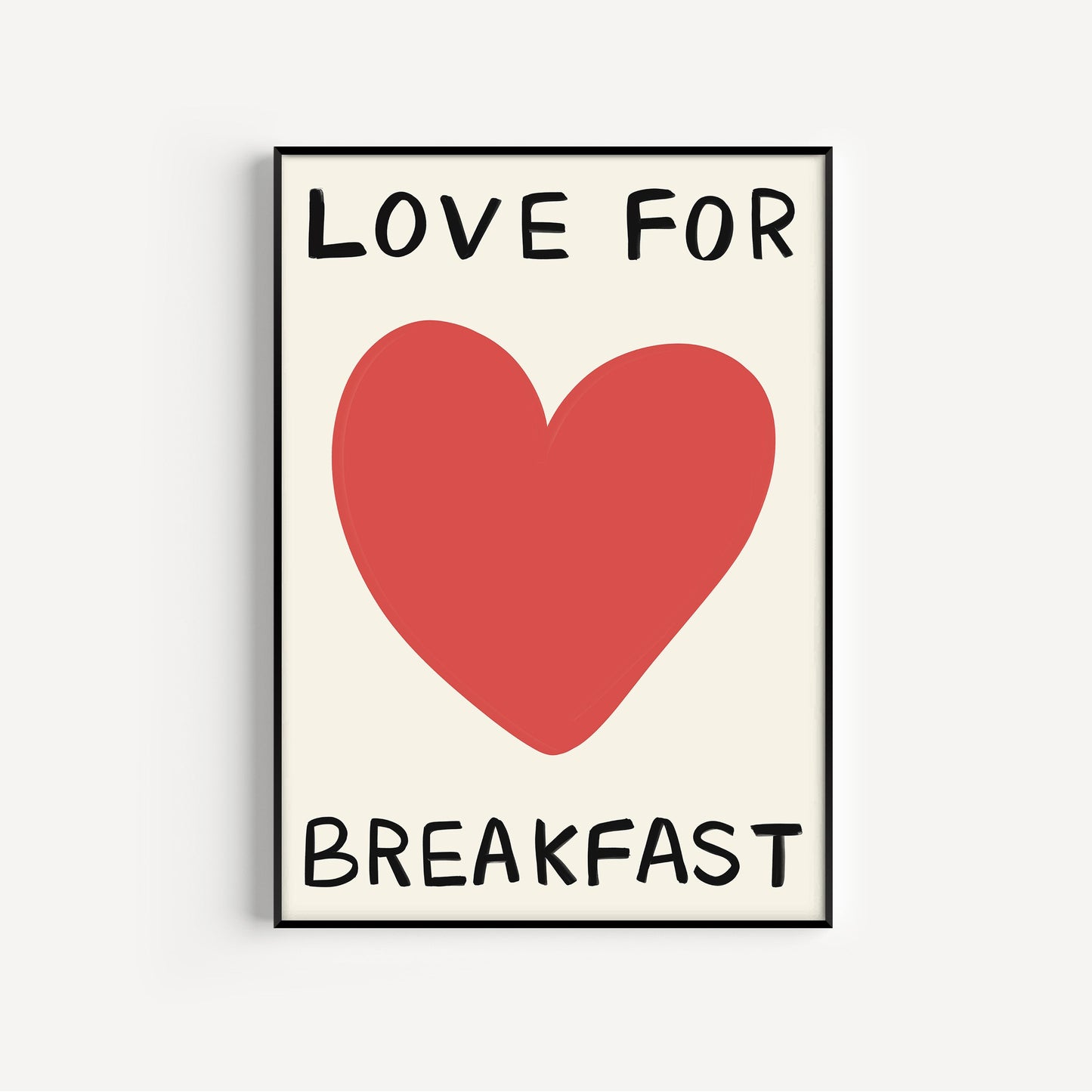 Love For Breakfast Art Print