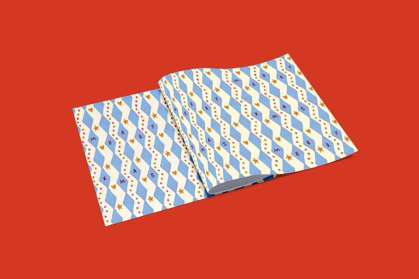 Merry Xmas Pattern Gift Wrap