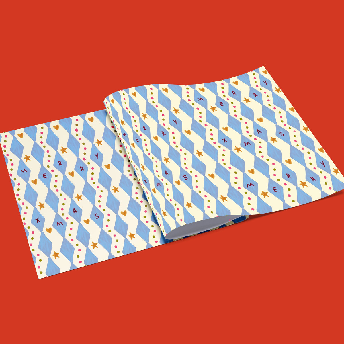 Merry Xmas Pattern Gift Wrap