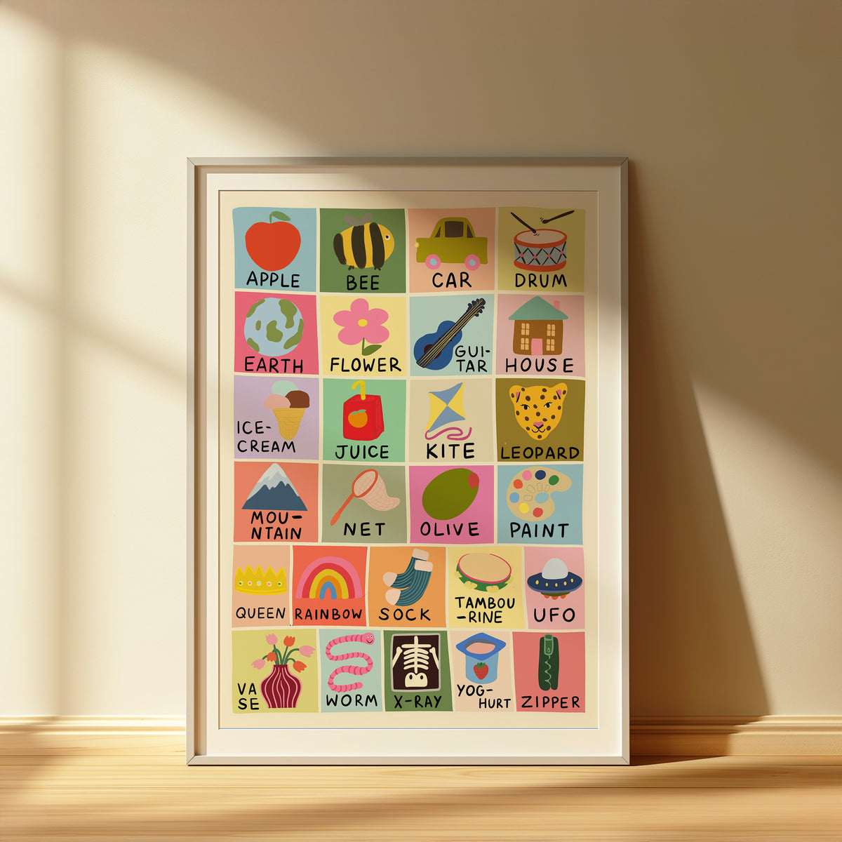 Alphabet Kids Art Print