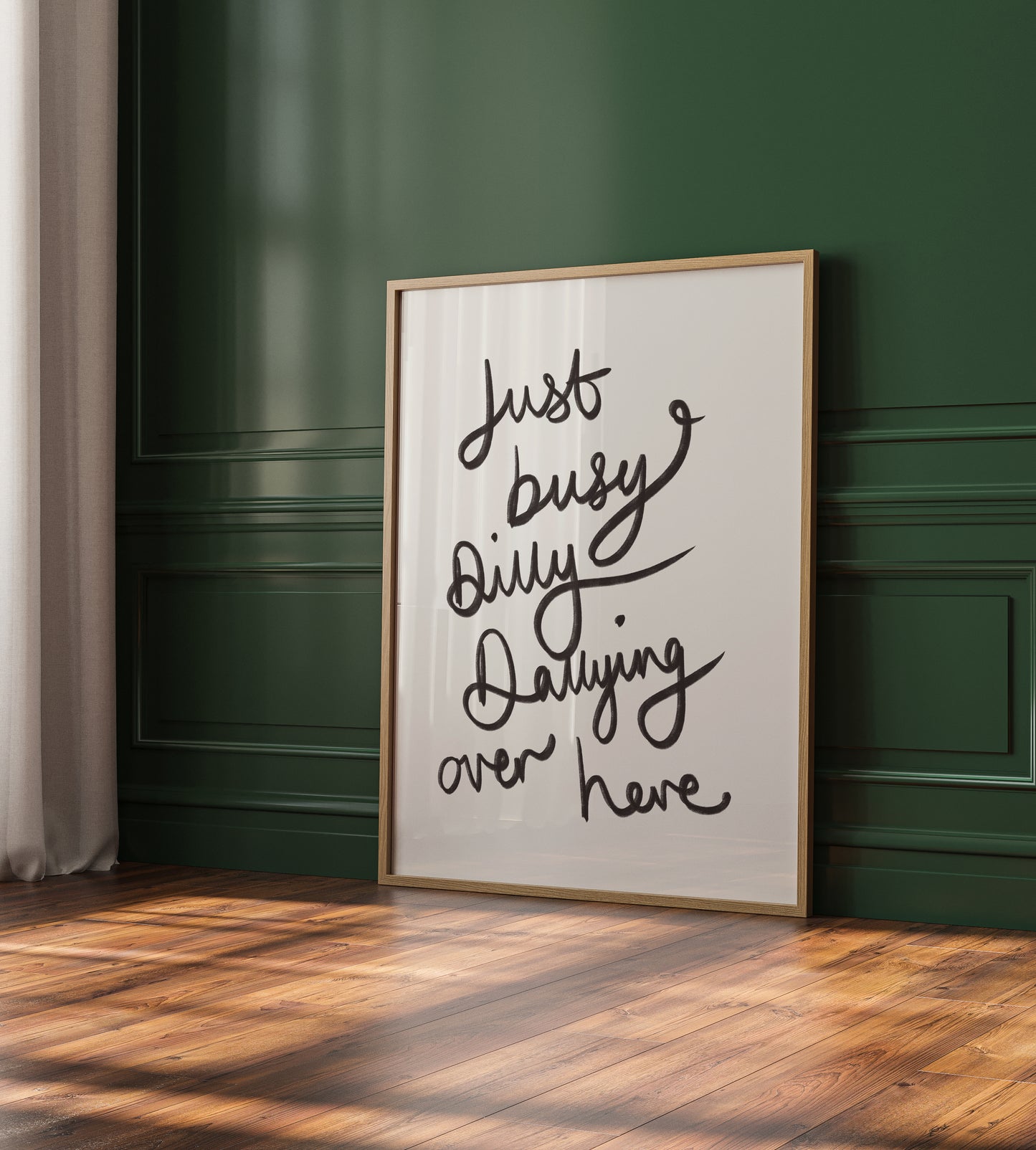 Dilly Dallying Print