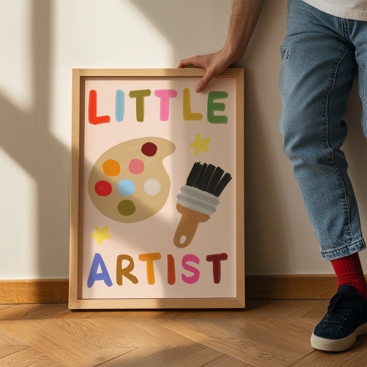 Little Artist Kids Art Print