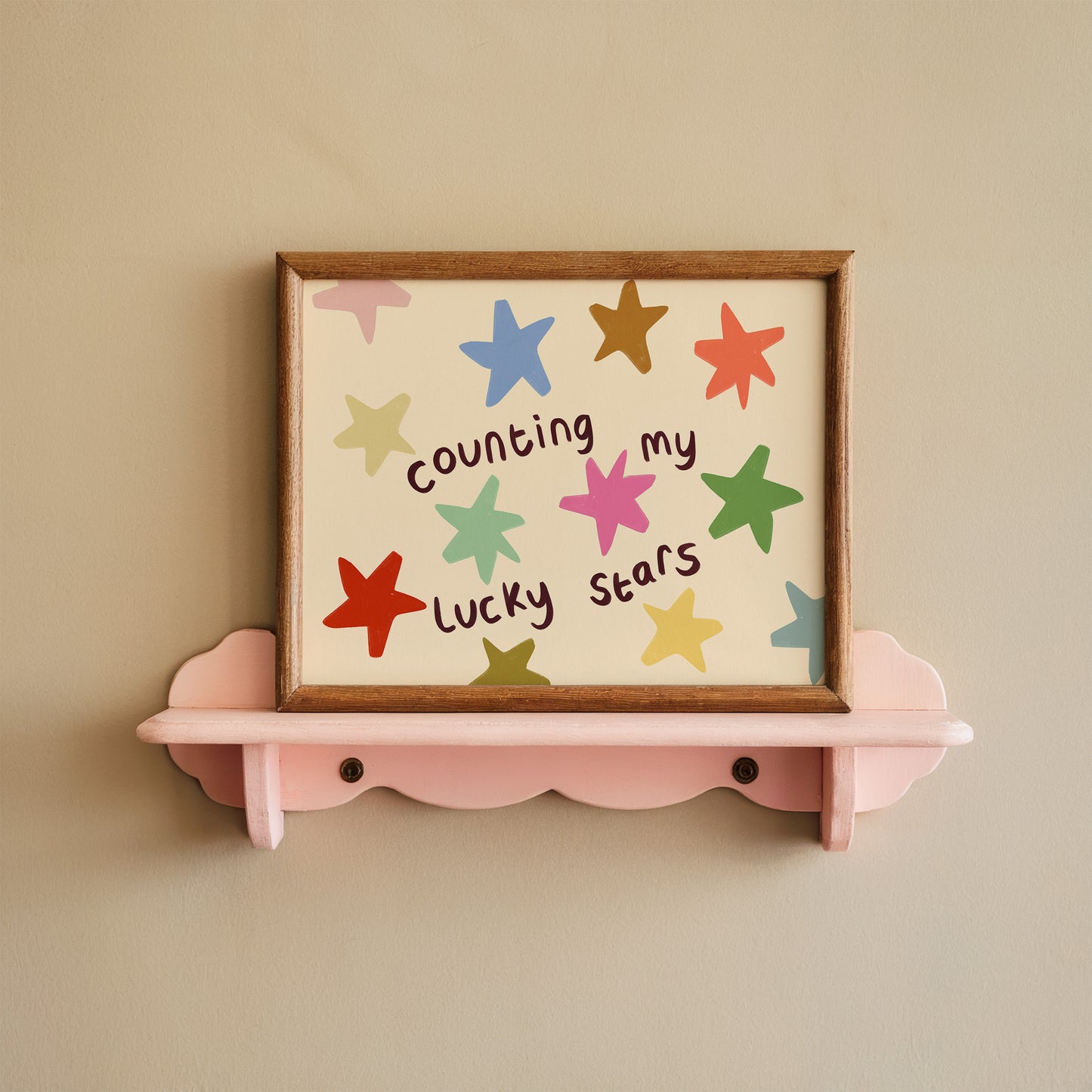 Lucky Stars Kids Art Print