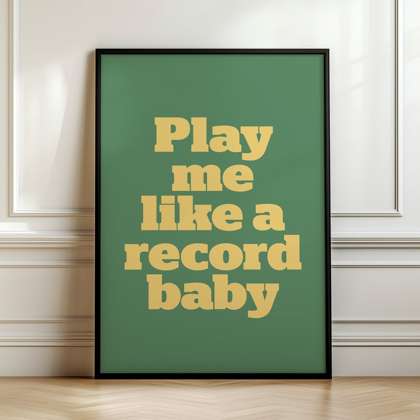 Play Me Like A Record Baby Print