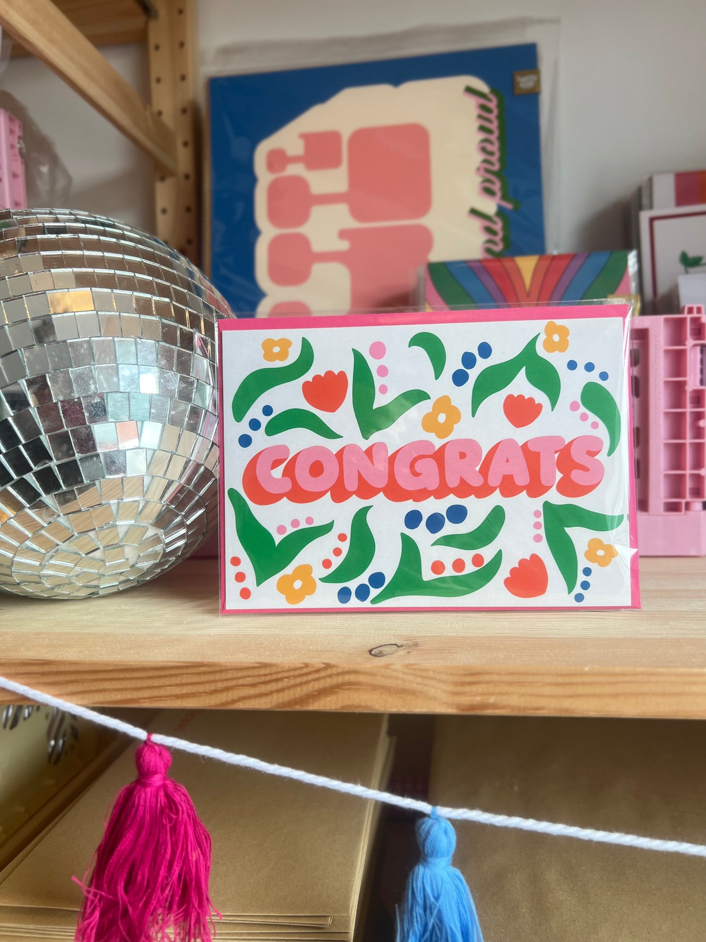 Congrats Floral Card