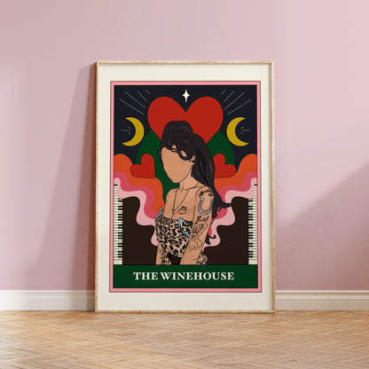 The Winehouse Tarot Card Art Print