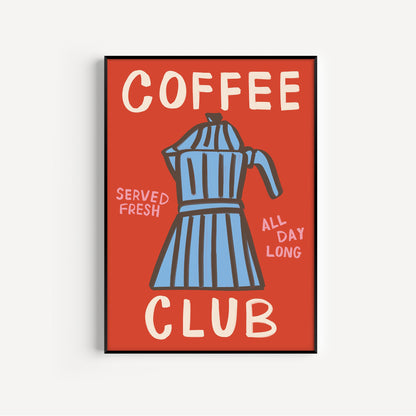 Coffee Club Art Print