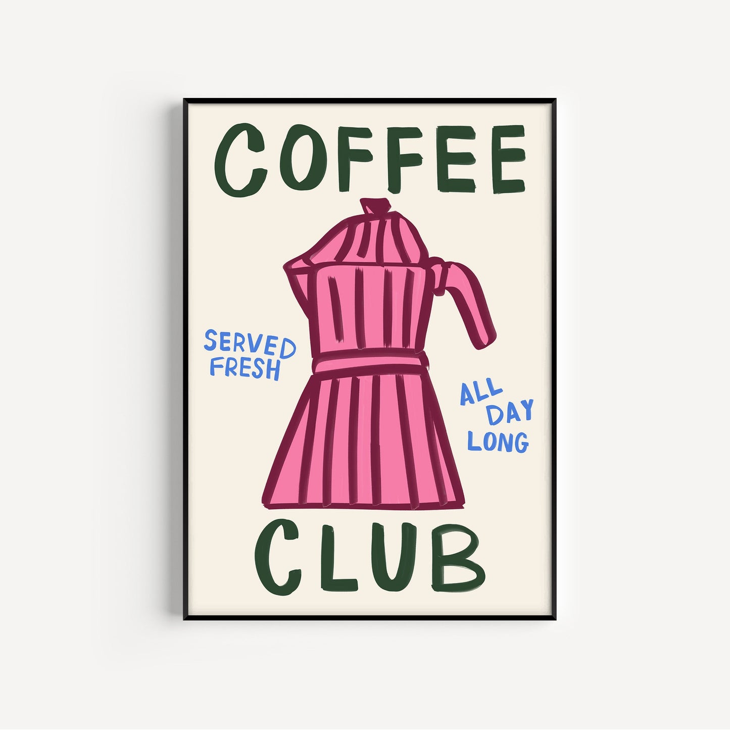 Coffee Club Art Print