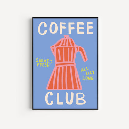Coffee Club Art Print