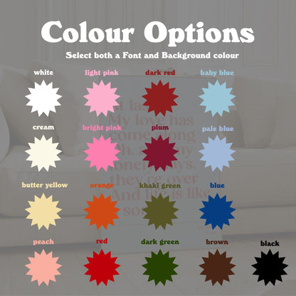 Personalised Lyric Print