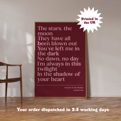 Personalised Lyric Print