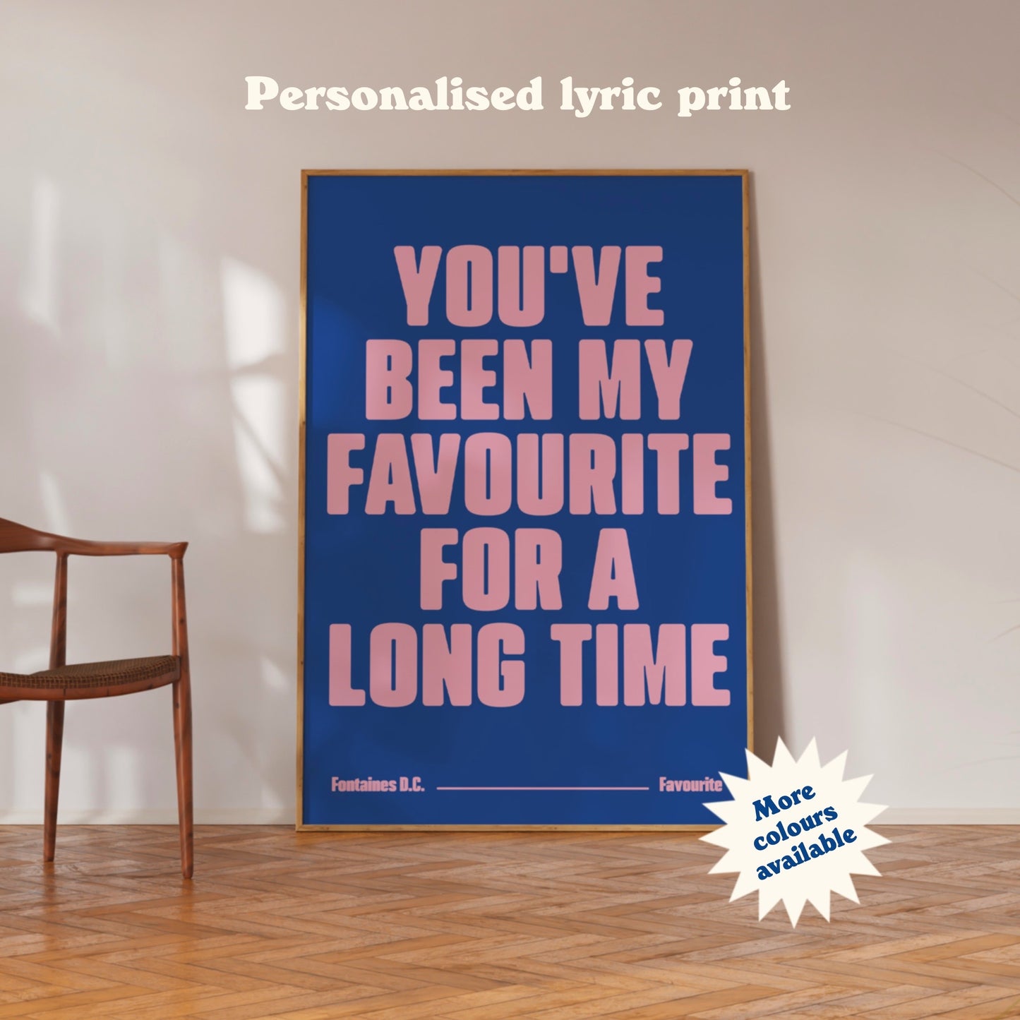 Custom Lyric Print