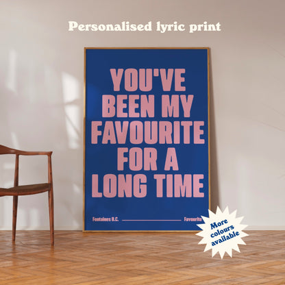 Custom Lyric Print
