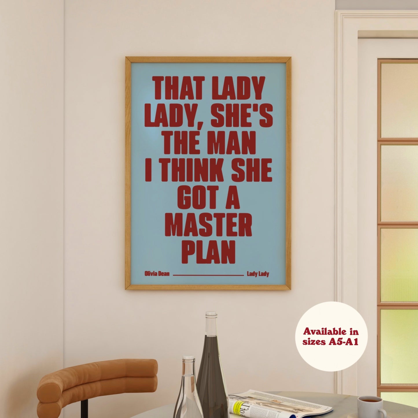 Custom Lyric Print