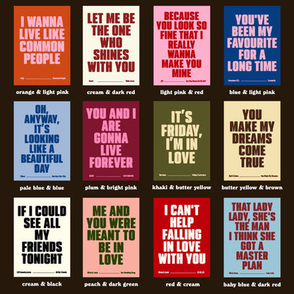 Custom Lyric Print