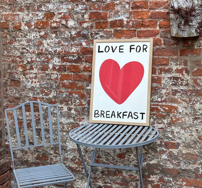 Love For Breakfast Art Print
