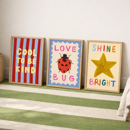 Cool To Be Kind Kids Art Print