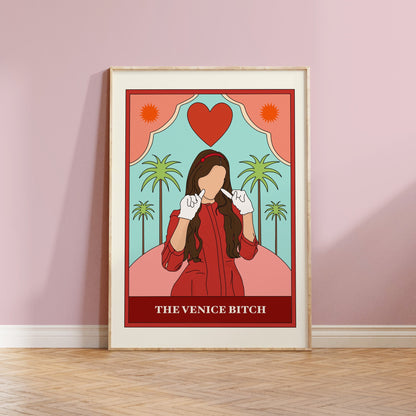 Lana The Venice Bitch Tarot Card Art Print