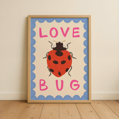 Love Bug Kids Art Print