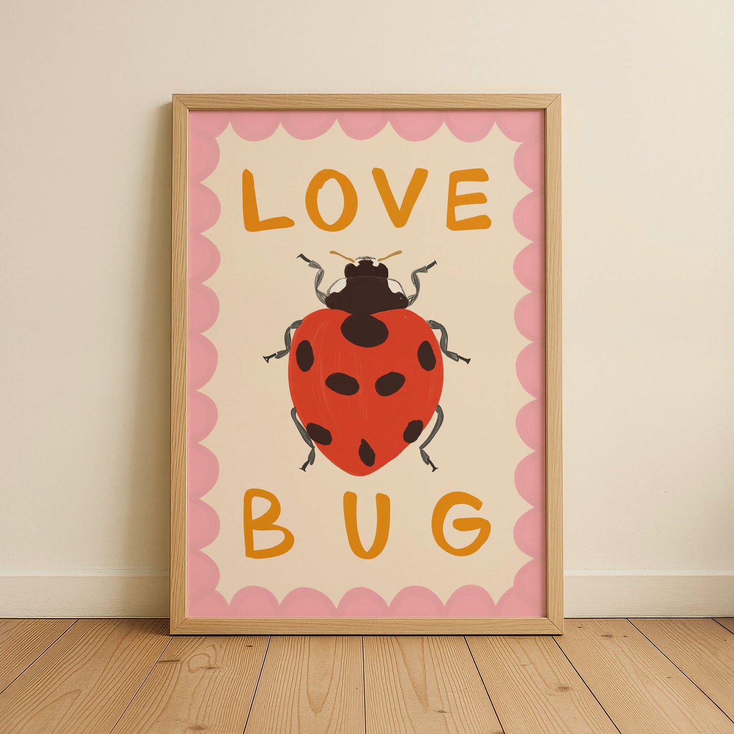 Love Bug Kids Art Print