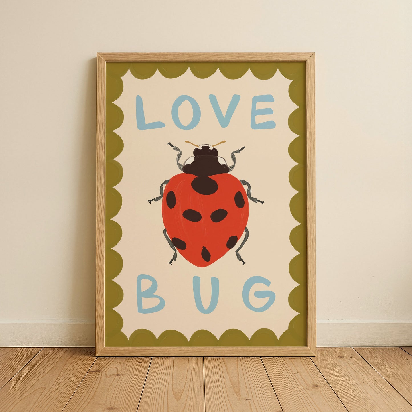 Love Bug Kids Art Print