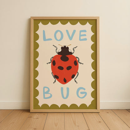 Love Bug Kids Art Print