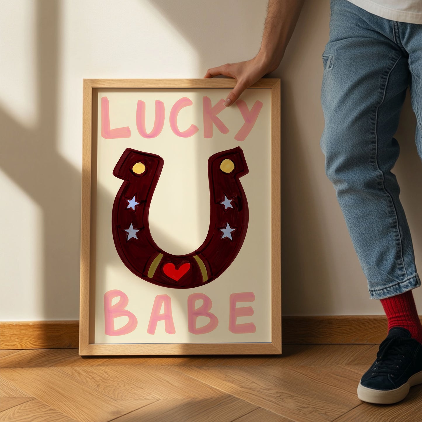 Lucky Babe Art Print