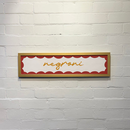 Negroni Framed Cocktail Print