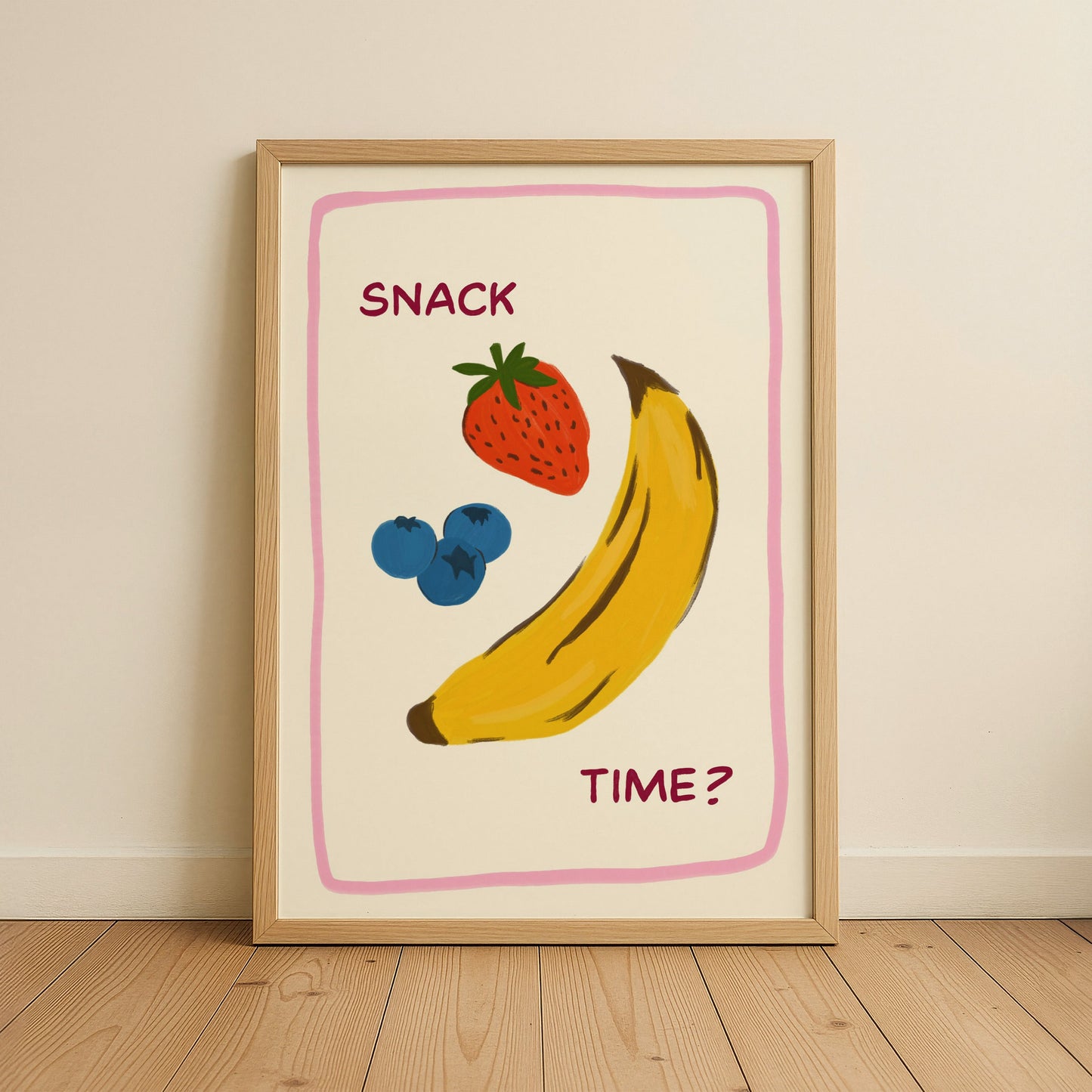 Snack Time Kids Art Print