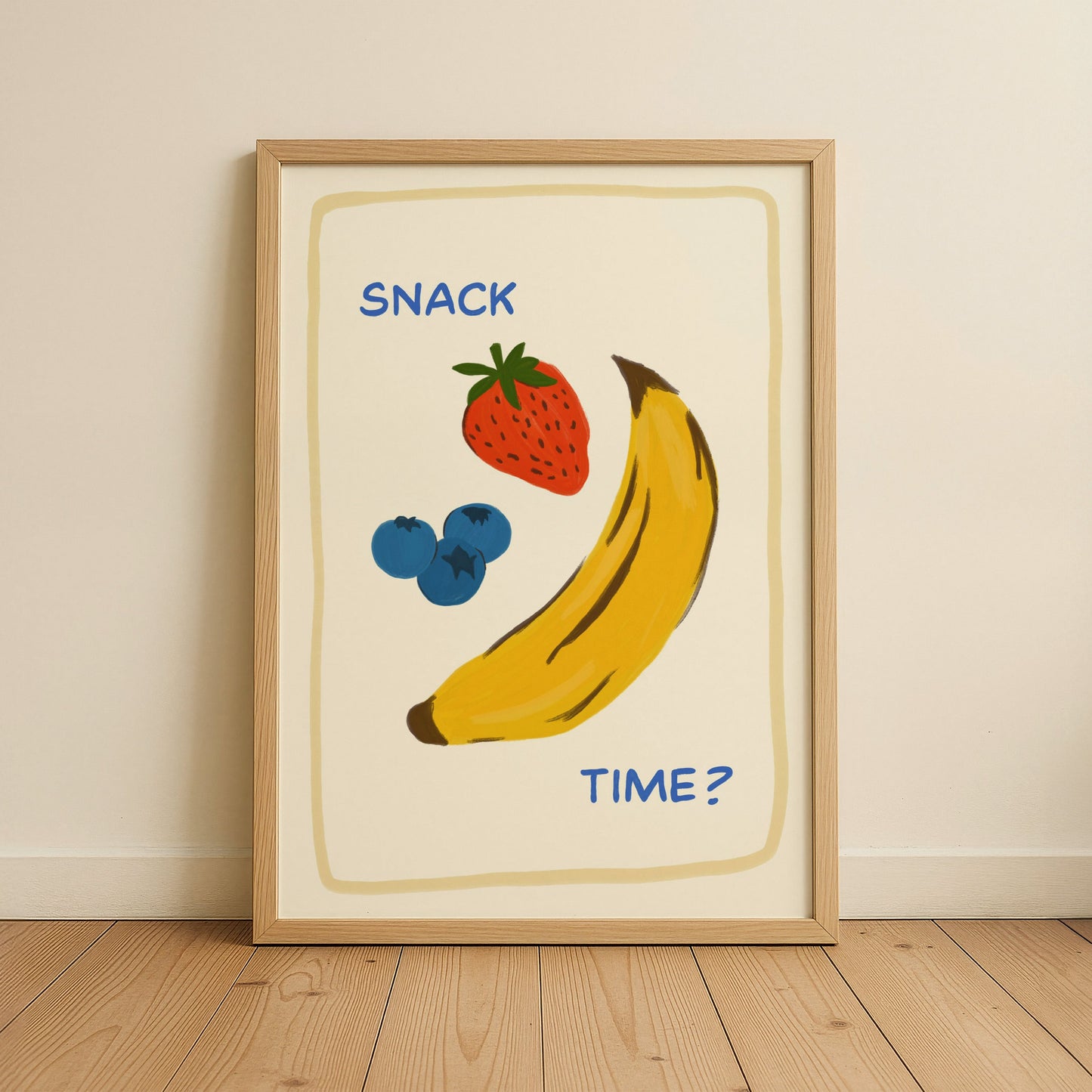 Snack Time Kids Art Print