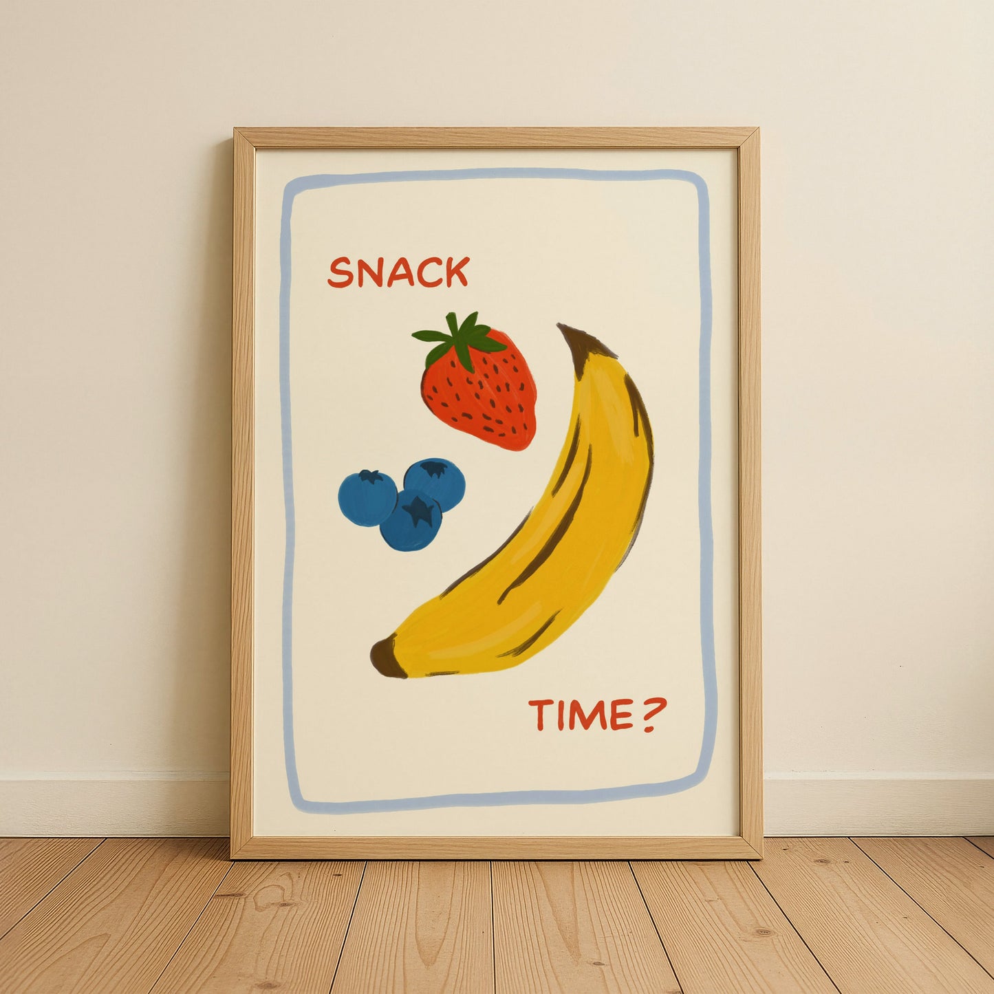 Snack Time Kids Art Print