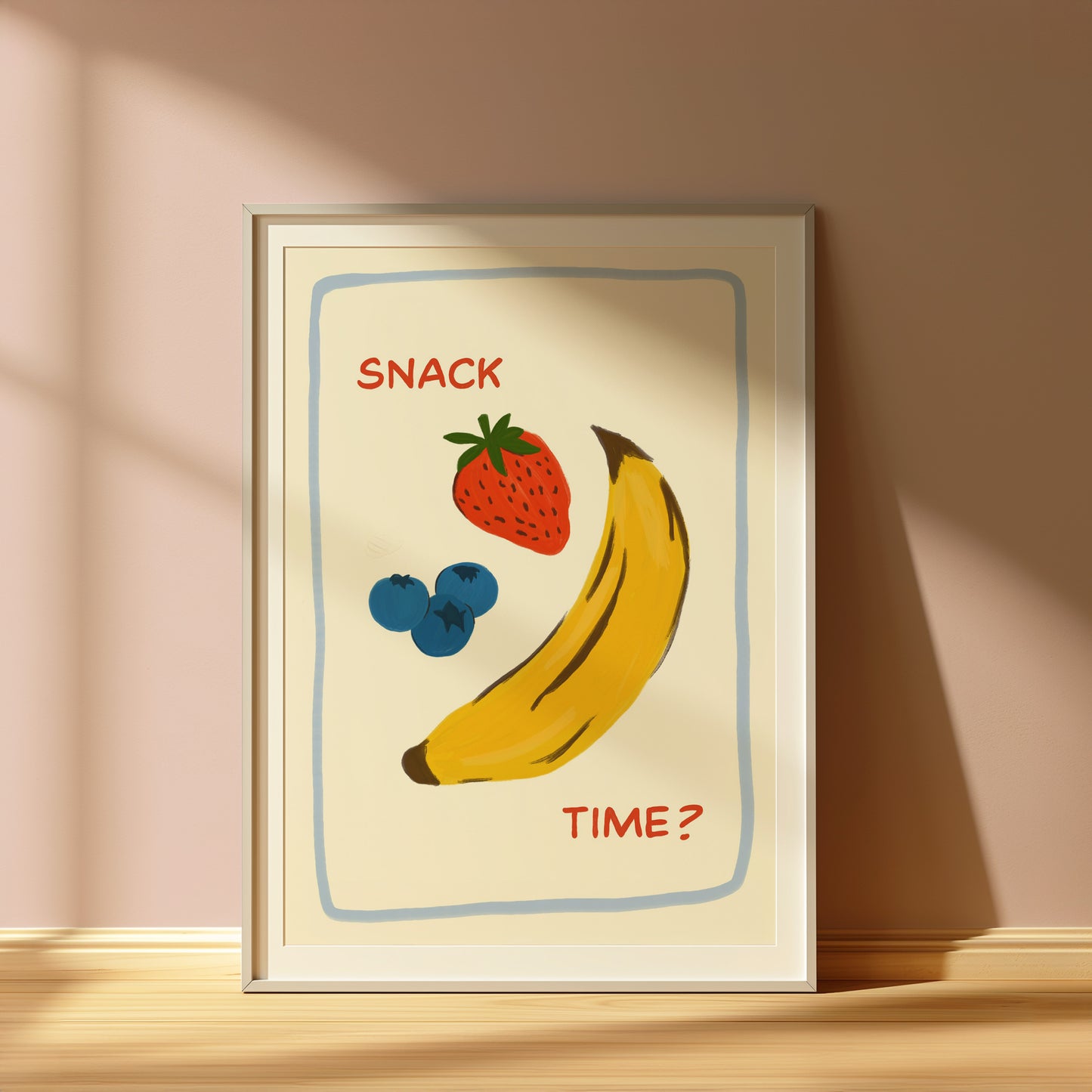 Snack Time Kids Art Print