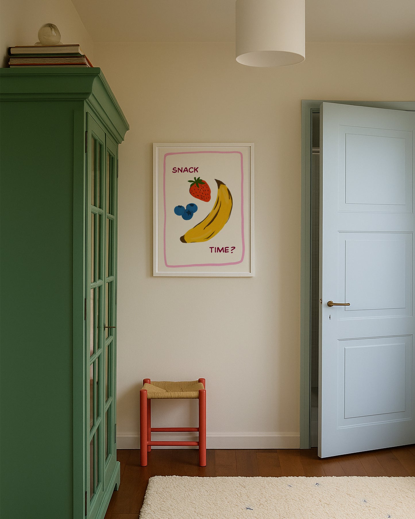Snack Time Kids Art Print