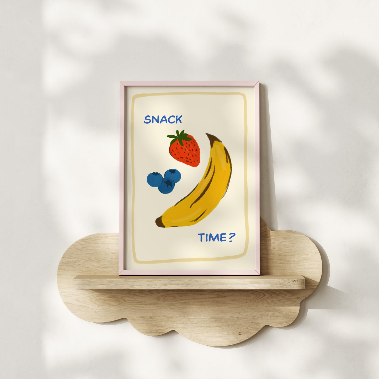 Snack Time Kids Art Print