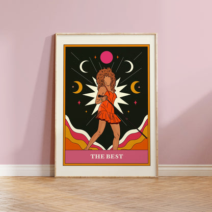 Tina Turner Card Art Print