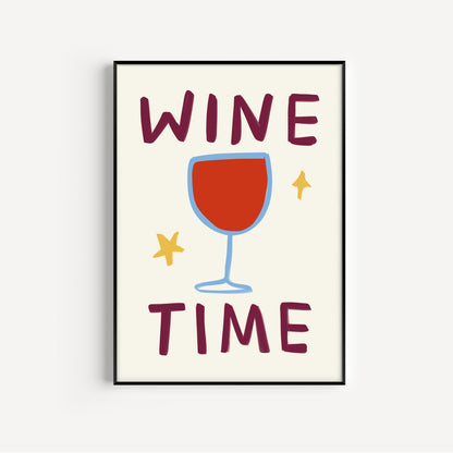 Wine Time Print