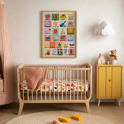 Alphabet Kids Art Print