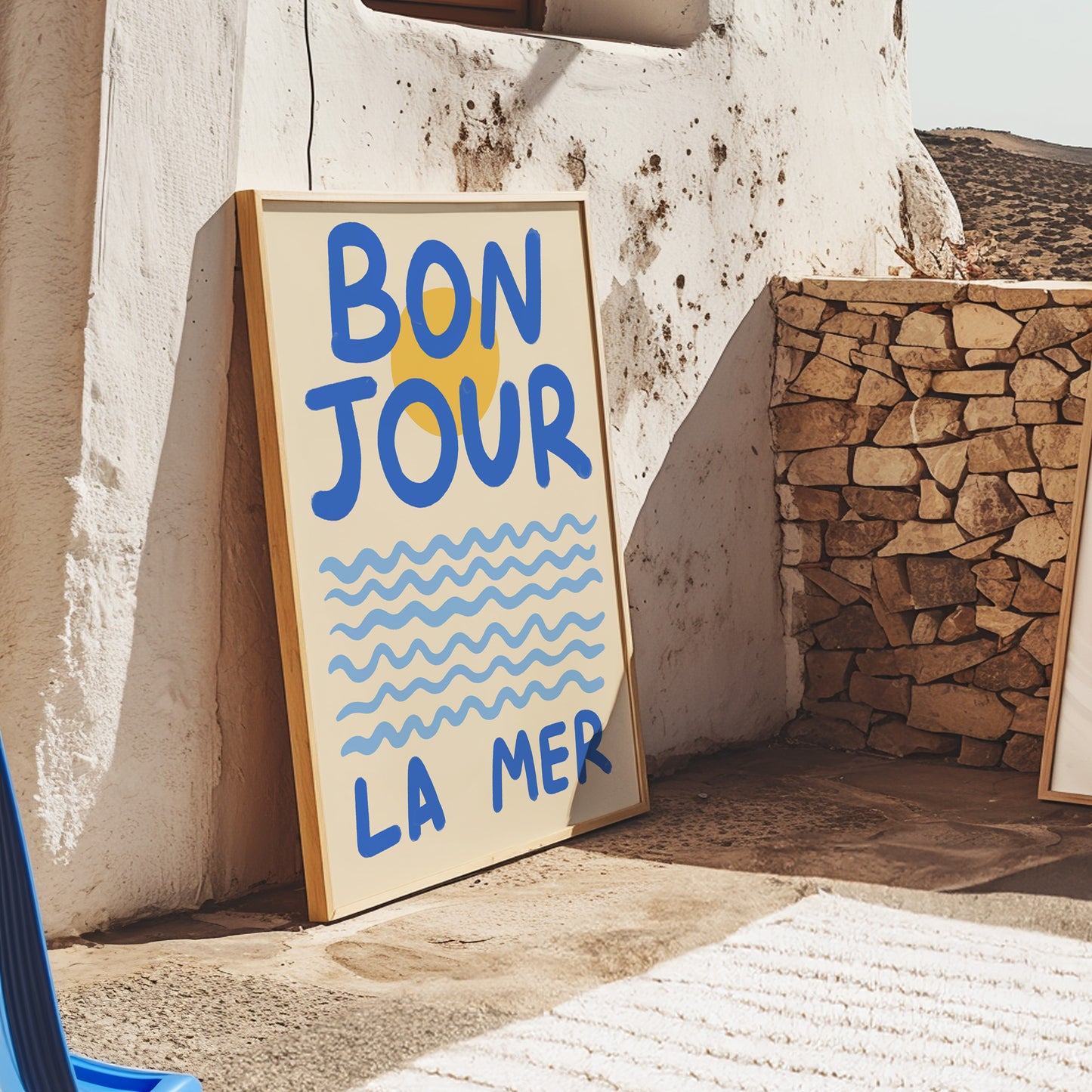 Bonjour La Mer Art Print