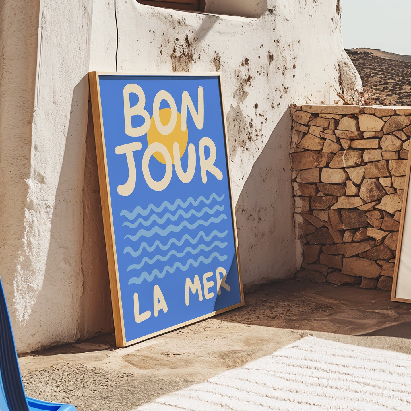Bonjour La Mer Art Print