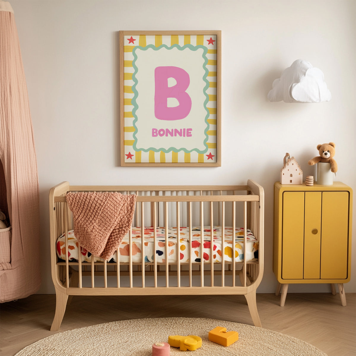 Personalised Kids Name Art Print