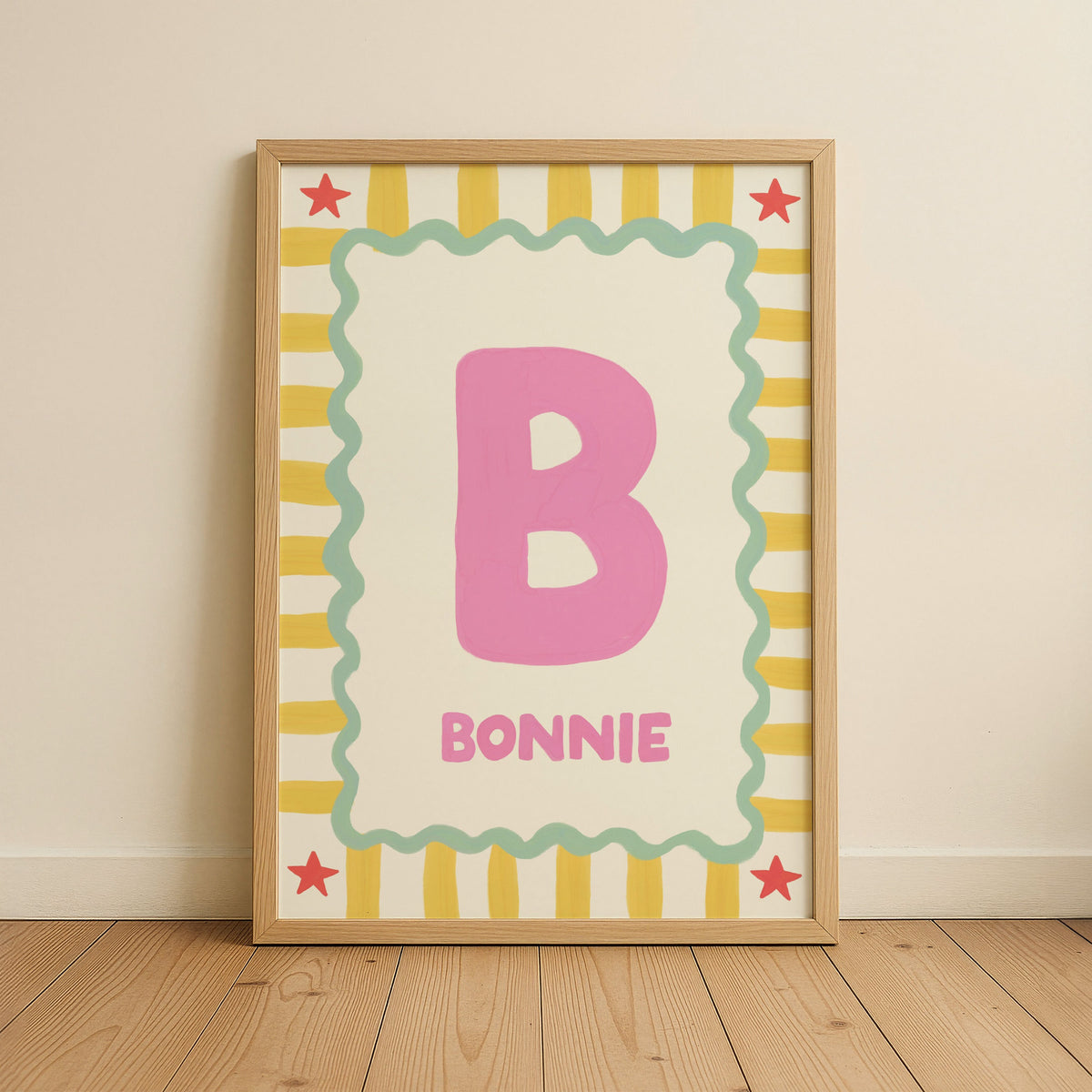 Personalised Kids Name Art Print