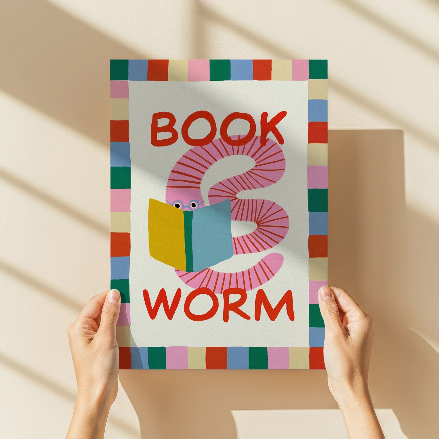 Book Worm Kids Art Print