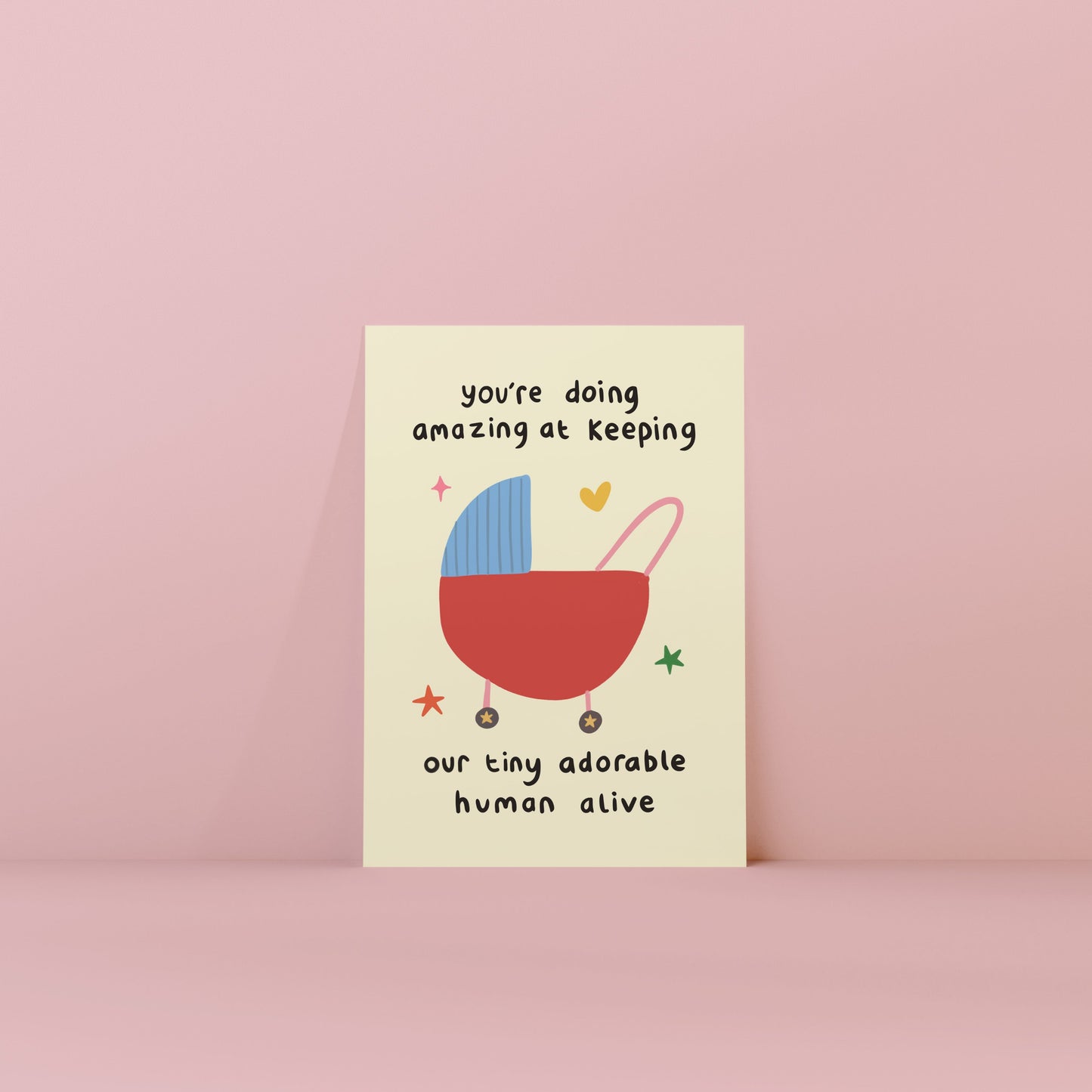 Tiny Adorable Human Card