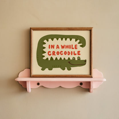 In a while, Crocodile Kids Art Print