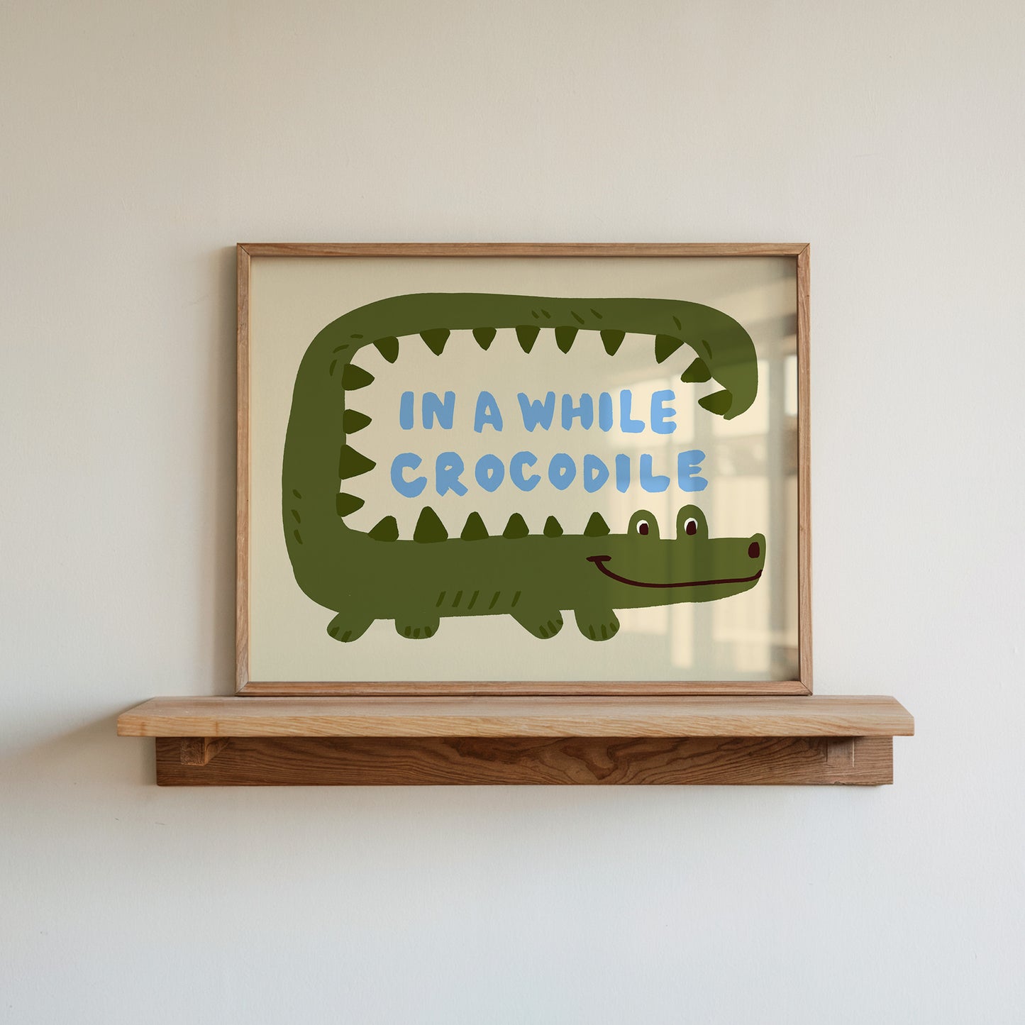 In a while, Crocodile Kids Art Print
