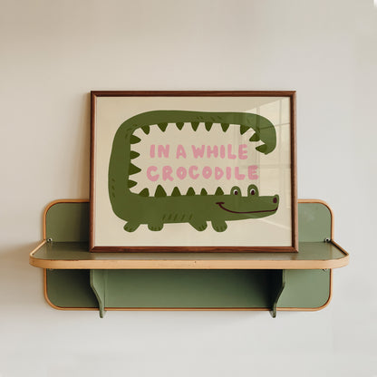 In a while, Crocodile Kids Art Print
